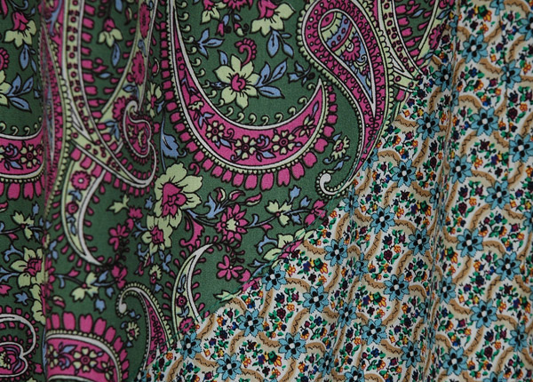 Flowy Maxi Skirt with Pastel Paisley Print