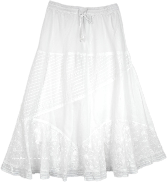 Manoa Falls Breezy Island White Skirt