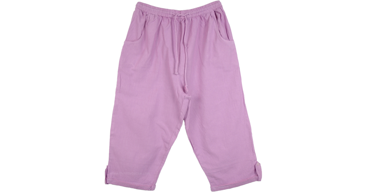 Sale:$9.99 Lilac Easy Going Womens Pocket Capris | Clearance | Pink ...