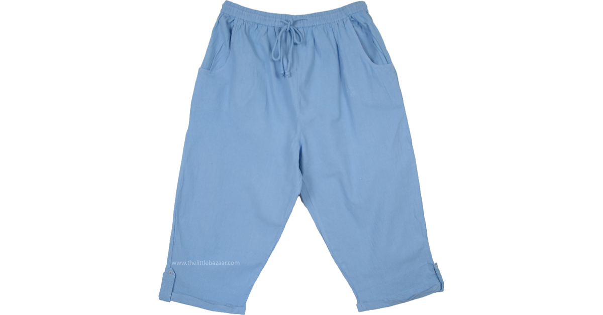 Sale:$9.99 Polo Blue Raw Cotton Street Capri | Clearance | Blue | XL ...