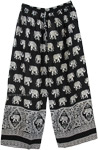 Women Comfy Loose Black Elephant Pants