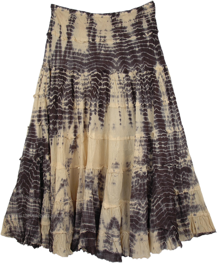 Soft Amber Tie Dye Maxi Skirt