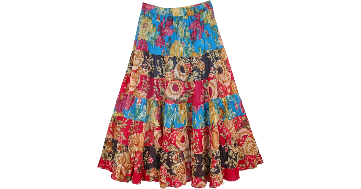 floral dance skirt