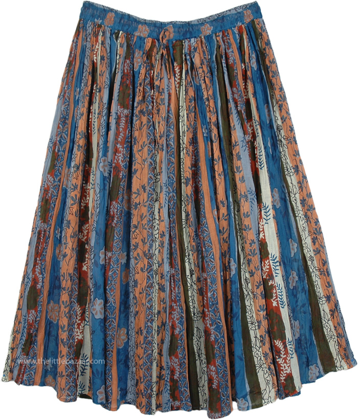 Bismarck Multicolor Floral Printed Skirt