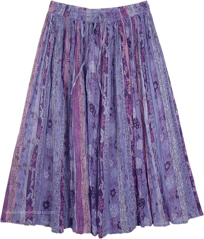 Butterfly Bush Printed Summer Skirt