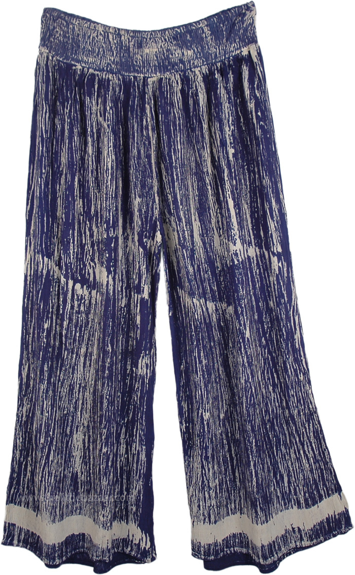 Beach Party Hippie Pants in Cobalt Blue | Blue | Split-Skirts-Pants, XL ...