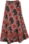 Sunny Elephants Wrap Around Skirt