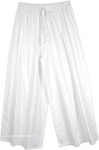 Angel White Wide Leg Split Pant Skirt