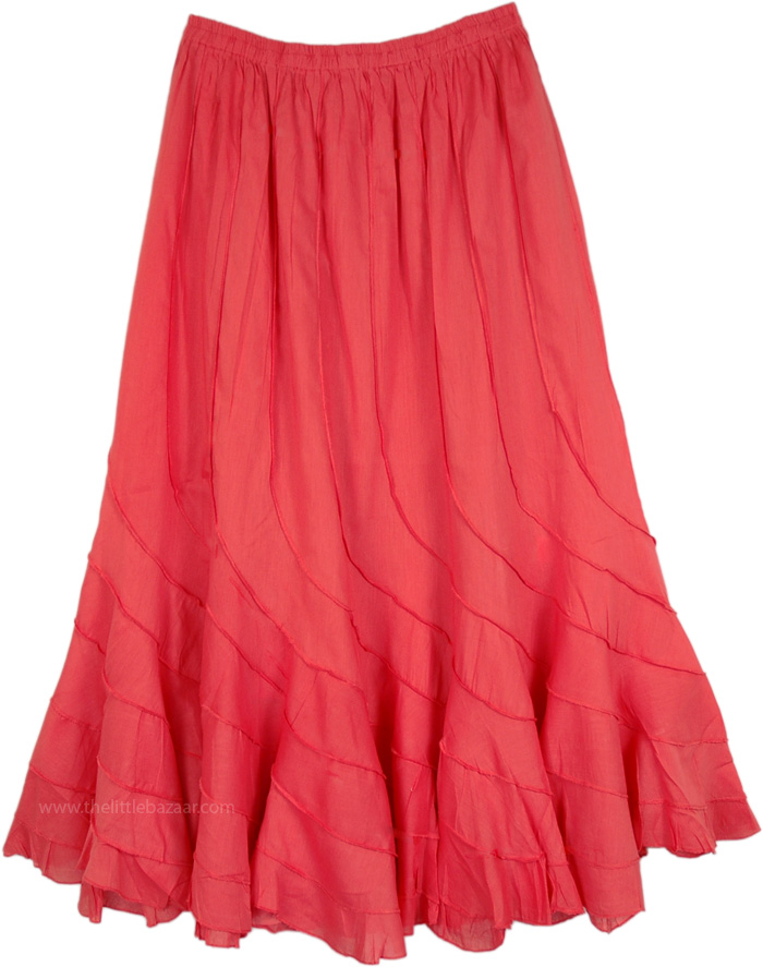 Swingy Solid Color Long Skirt - Clothing - Sale on bags, skirts ...