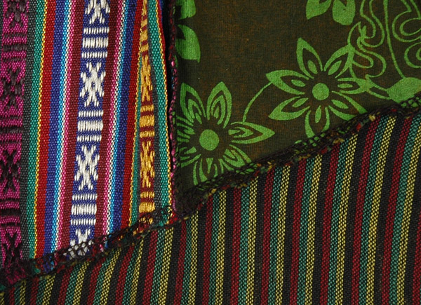 Autumn Harvest Asymmetric Boho Patchwork Hanky Skirt