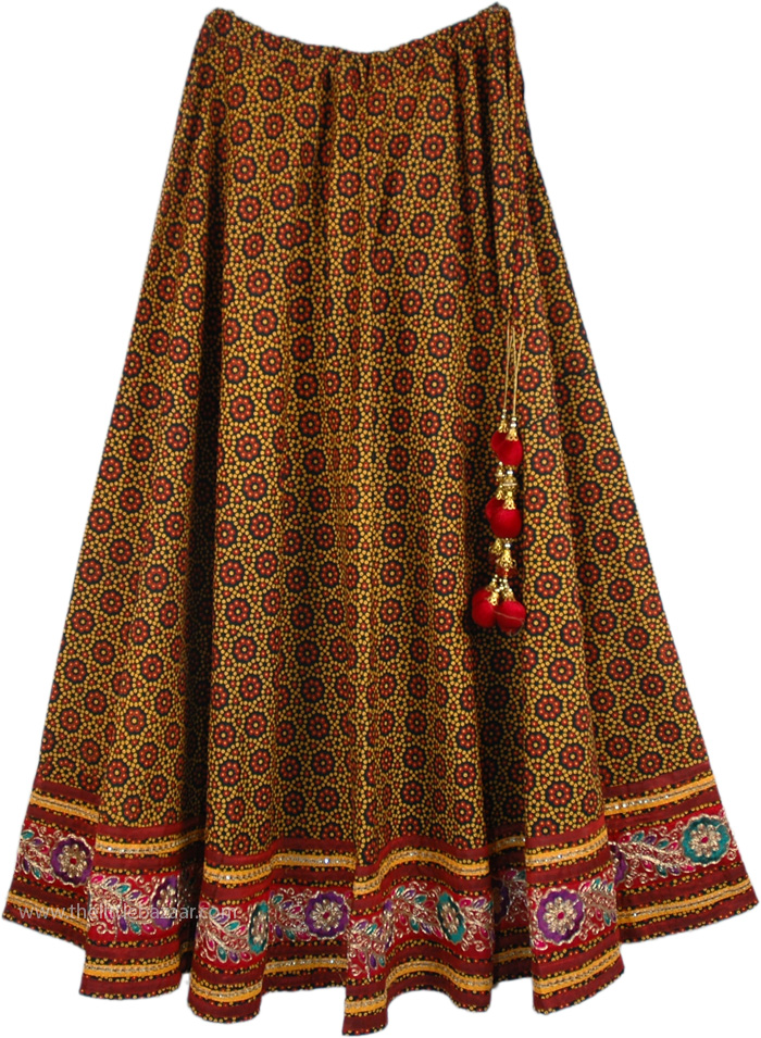 Ginger Spice Indian Dancing Skirt