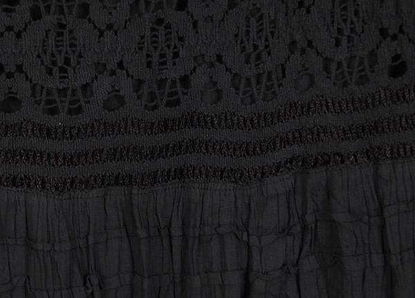 Gypsy Black Maxi Long Net Skirt