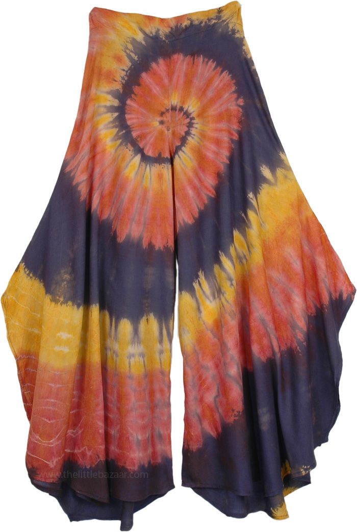 Radiant Split Skirt with Deep Side Slits | Multicoloured | Split-Skirts ...