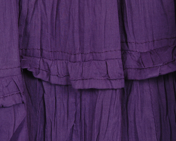purple tiered dress