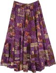 Maxi Long Floral Skirt in 18 Tiers [5008]