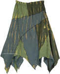 Deep Sea Mixed Patchwork Harem Pants with Drawstring Elastic Waist