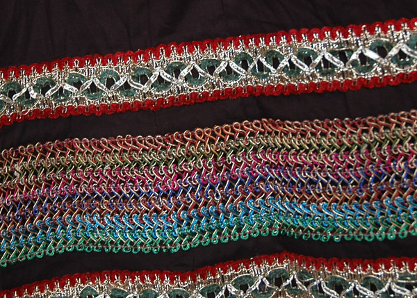 Braided Holiday Border Full Circle Skirt