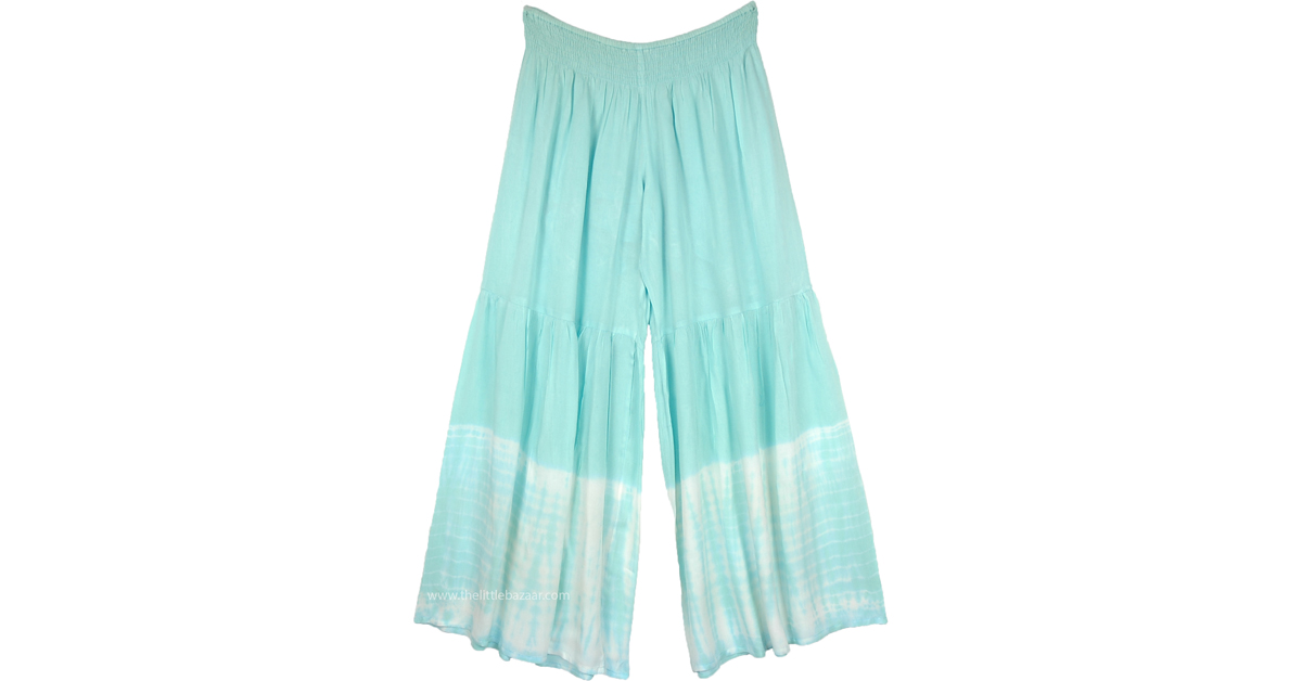 green hippie pants