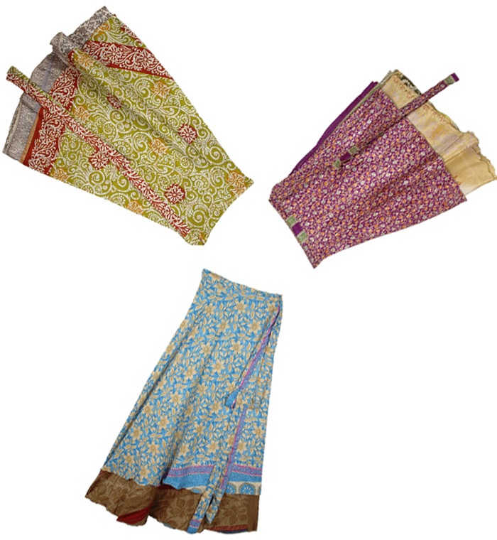 Full Length Free-Spirit 2 Layer Saree Skirts 33 inches - Pack Of 3