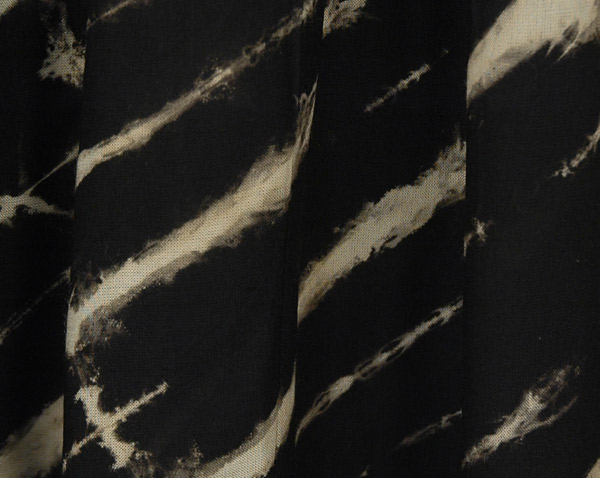 Ebony and Ivory Tie Dye Feather Harem Pants