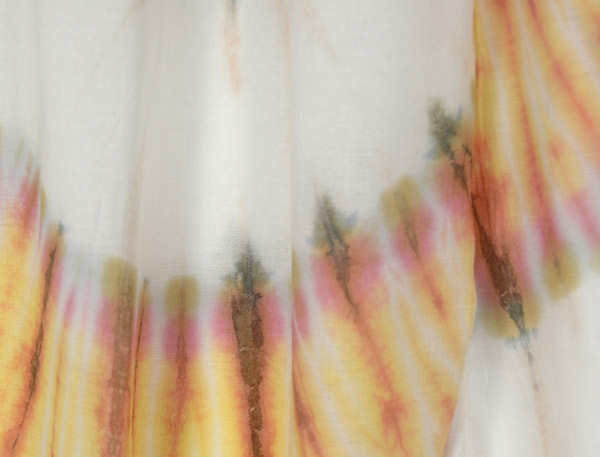 Passion Ivory Tie Dye Swirl Straight Harem Pants