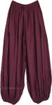 Bohemian Loungewear Rayon Loose Pants with Elastic Waist [5178]