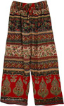 Scarlet Bands Floral Print Boho Palazzo Pants