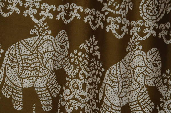 Olive Green Elephant Paisley Boho Harem Pants
