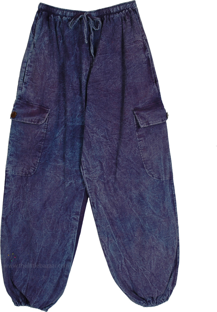 Oxford Blue Adventure Cotton Drawstring Pants