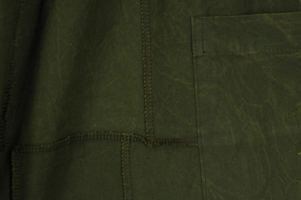Olive Green Cotton Patchwork Harem Pants