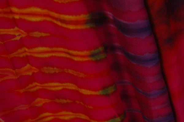 Fuchsia Burst Tie-Dye Flowy Harem Pants