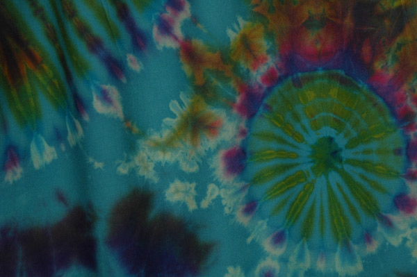 Aqua Swirl Tie Dye Festival Boho Pants