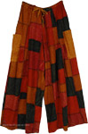 Green Adventure Bohemian Patchwork Box Pocket Pants