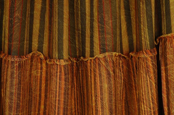 Golden Sunset Tiered Patch Skirt For Tall Women