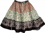 Printed Cotton Summer Short Skirt 