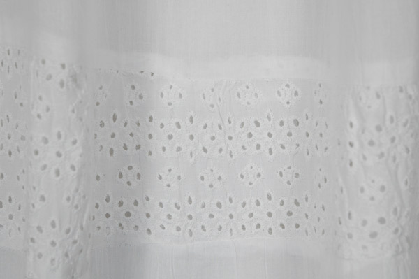 Whisper White Eyelet Tiered Beach Maxi Skirt