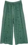 Mint Meadow Embroidered Wide Leg Pants