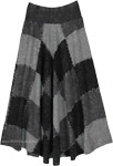 Urban Shadow Cotton Patchwork Full Circle Skirt