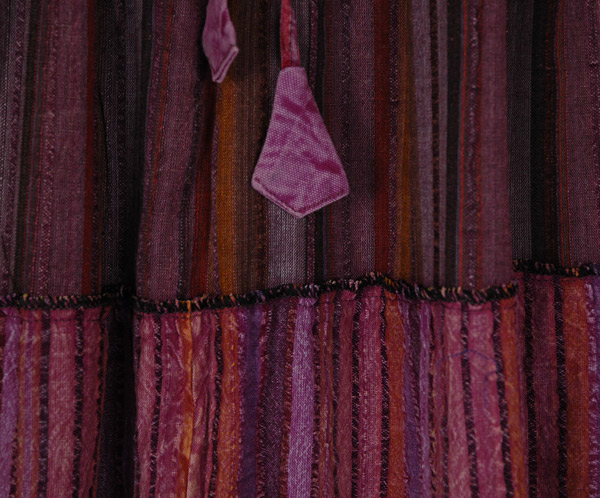 Dreamy Purple Sunset Cotton Panels Maxi Skirt