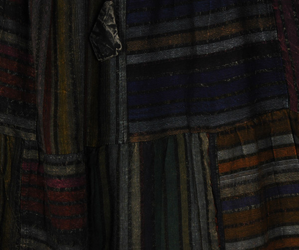 Boho Soul Dark Patchwork Tiered Maxi Skirt
