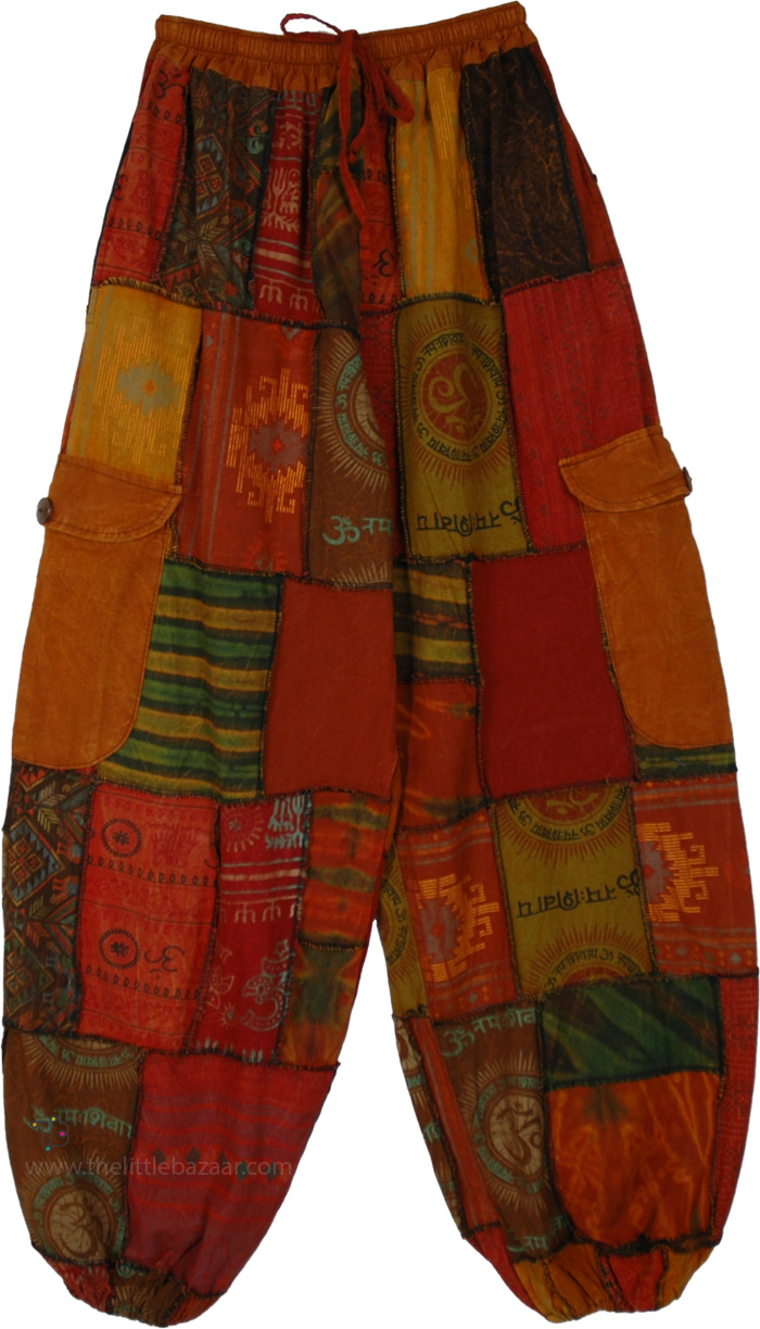 Sunset Colorful Handmade Jamboree Harem Pants