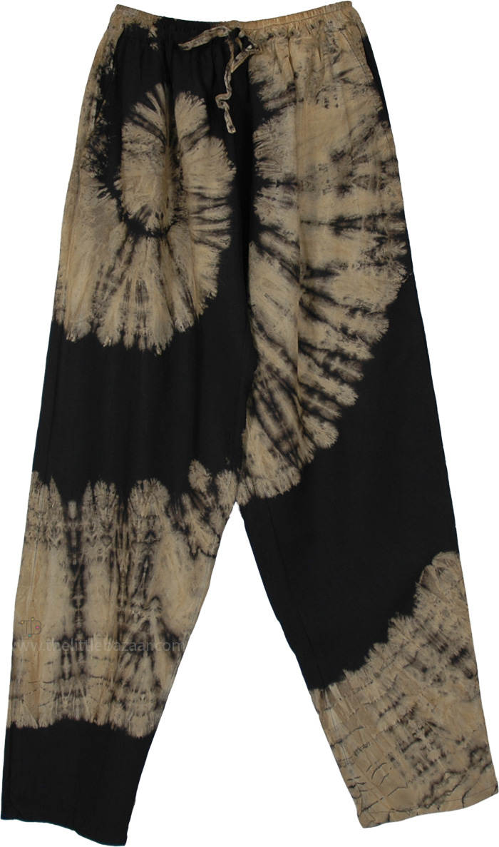 Midnight Rings Tie-Dye Tapered Lounge Pants