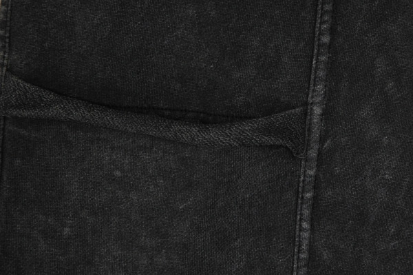 Charcoal Terry Knit Pants with Cargo Pockets