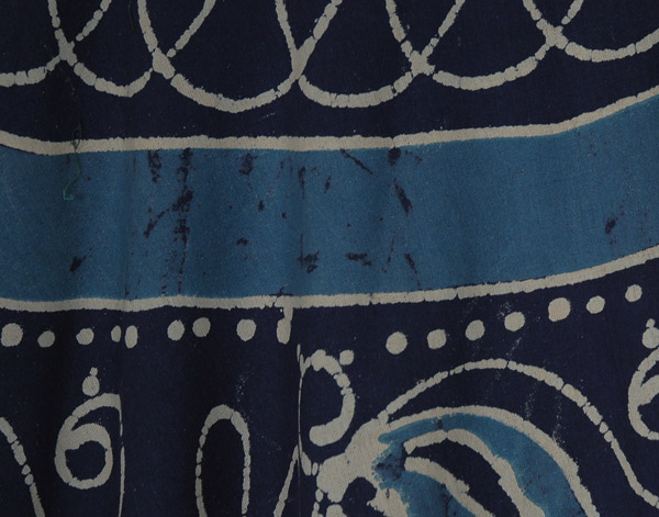 Astronaut Blue Earth Batik Wrap Skirt