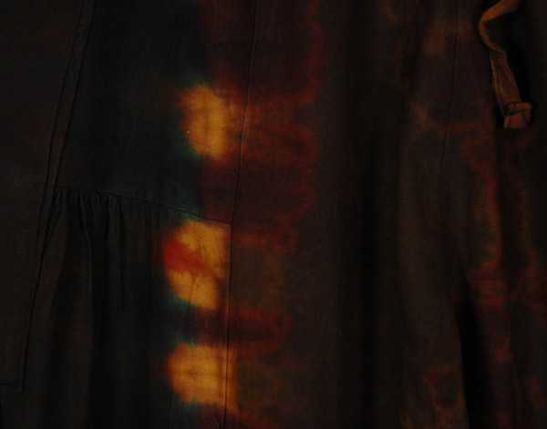 Flaming Deep Oak Tie-Dye Cotton Pants