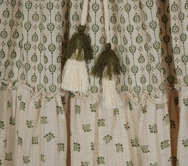 Cream Botanical Floral Tiered Linen Skirt