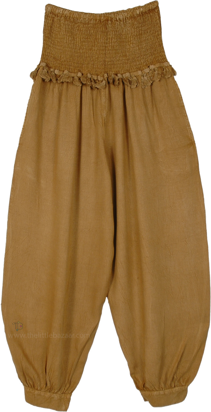 Take Me Anywhere Easy Camel Harem Pants