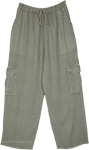 Soft Sage Straight Leg Soft Cargo Pant