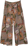 Sandy Safari Paisley Boho Wide Leg Pants