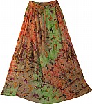 Womens Breezy Summer Garden Skirt